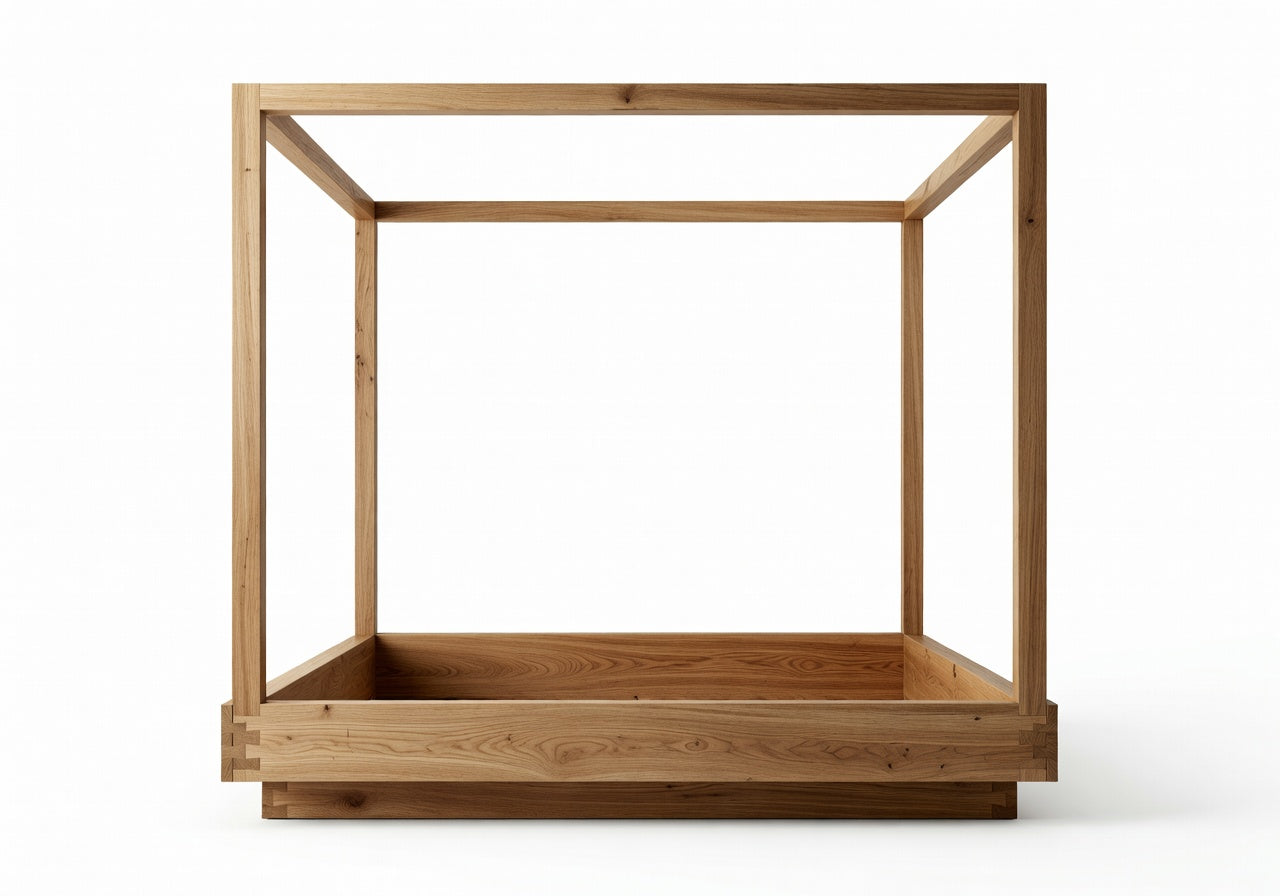 Arlowe Natural King Frame Canopy Bed