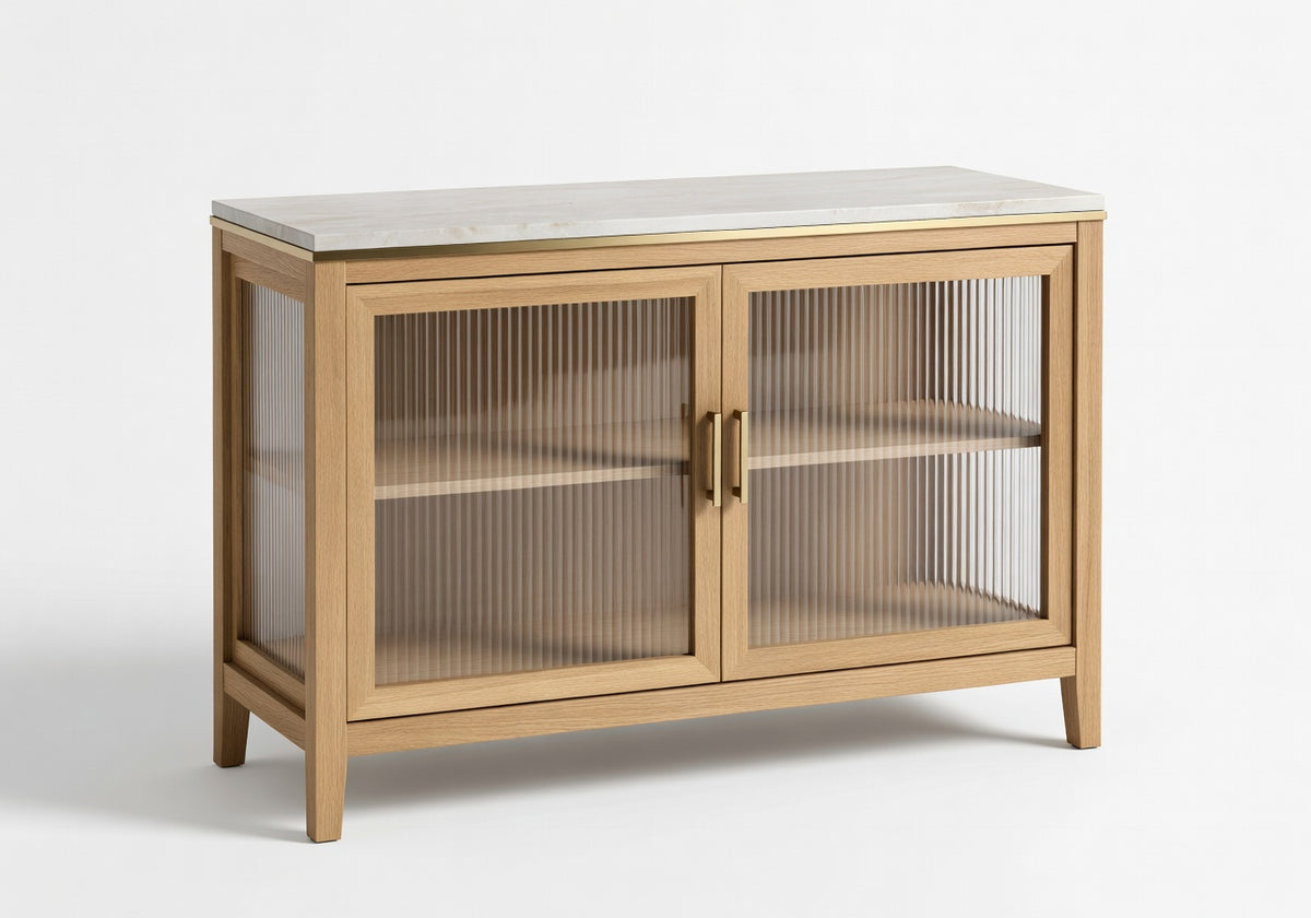 Avenor Glass Console Bathroom Storage