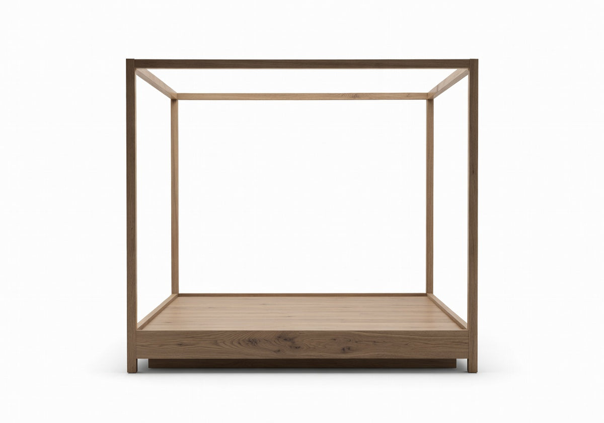 Caldera Natural King Linear Canopy Bed