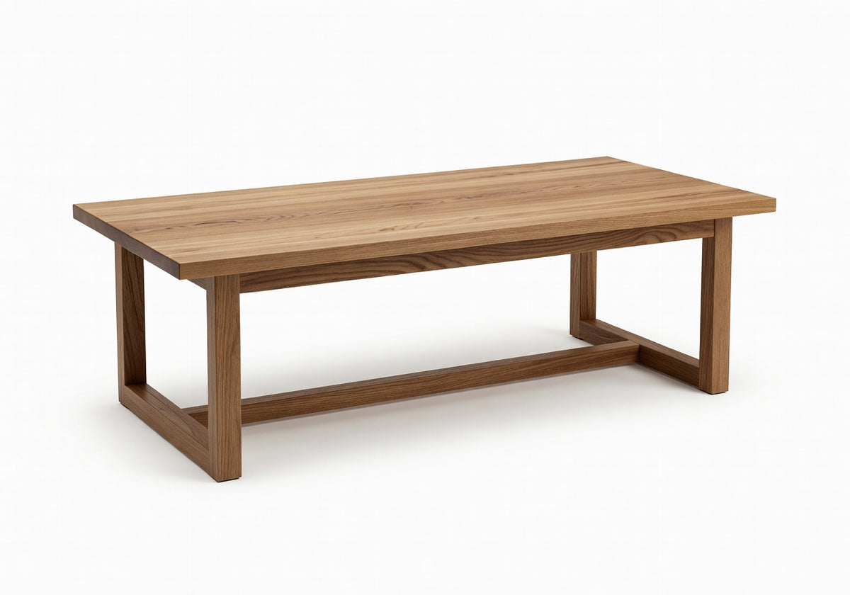 Caldera Natural Wood Linear Coffee Table