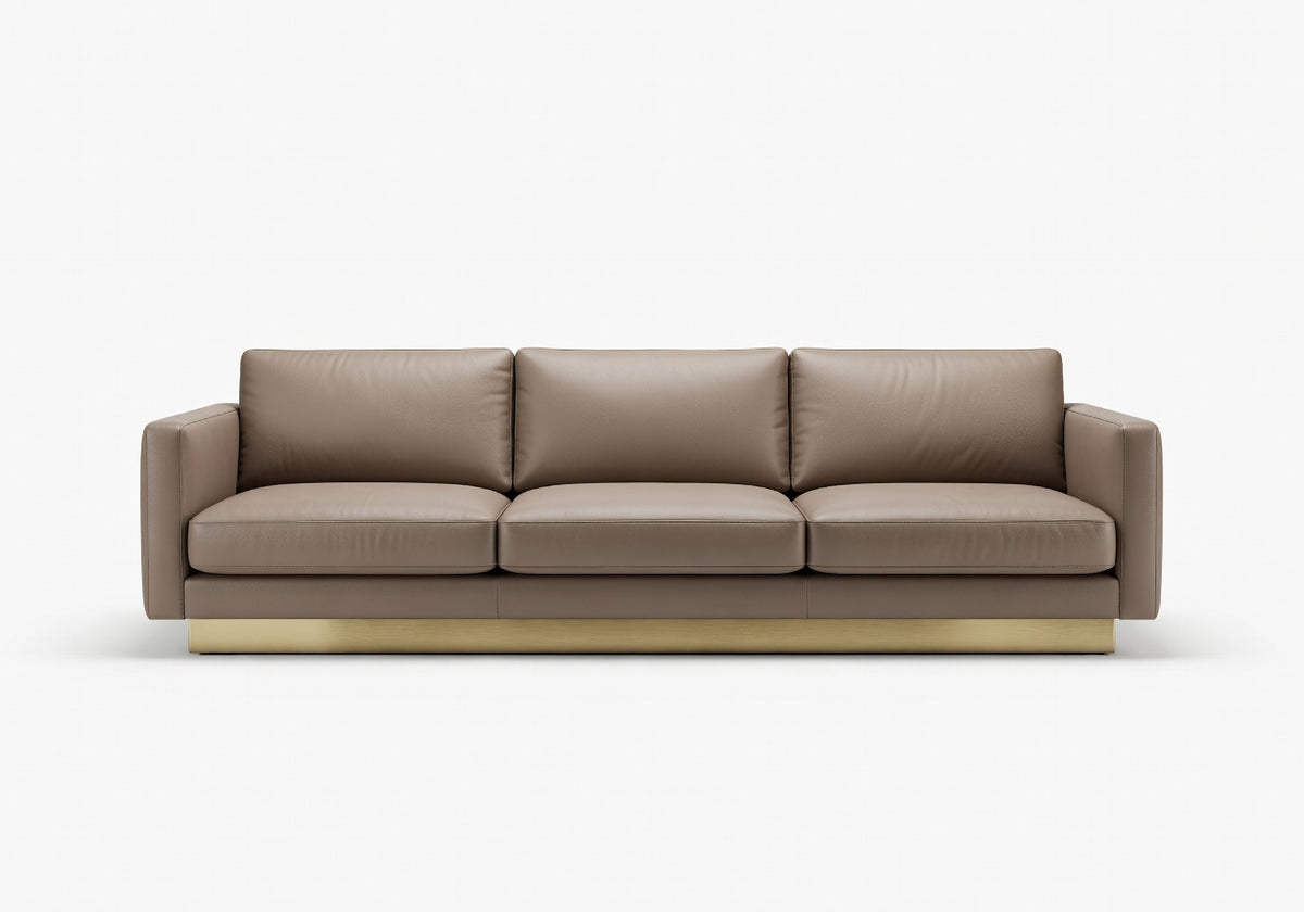 Caldera Leather Linear Modular Sofa