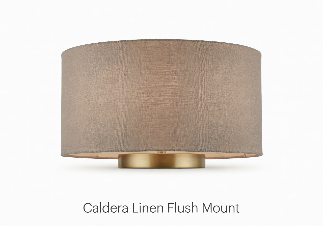 Caldera Linen Flush Mount