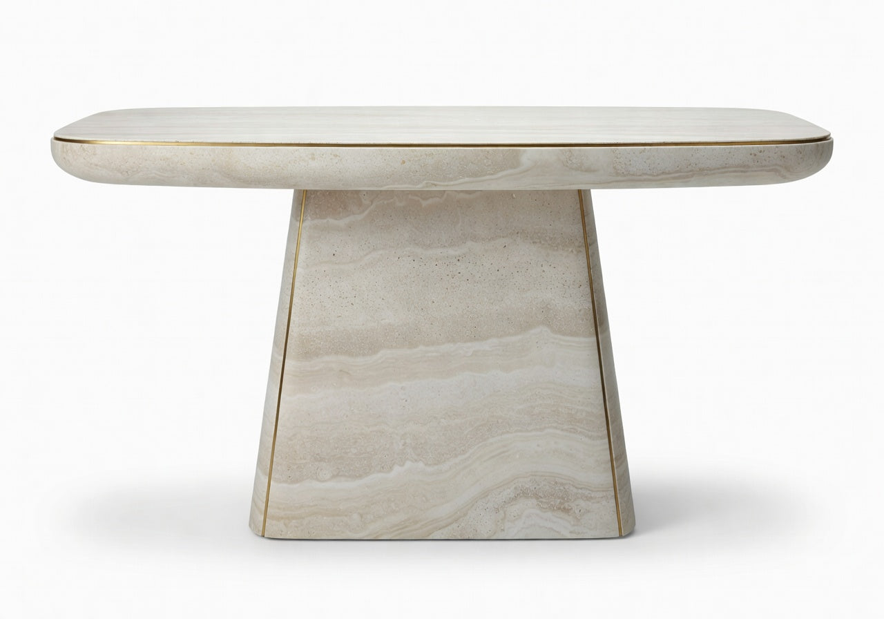 Caldera Outdoor Stone Bar Table