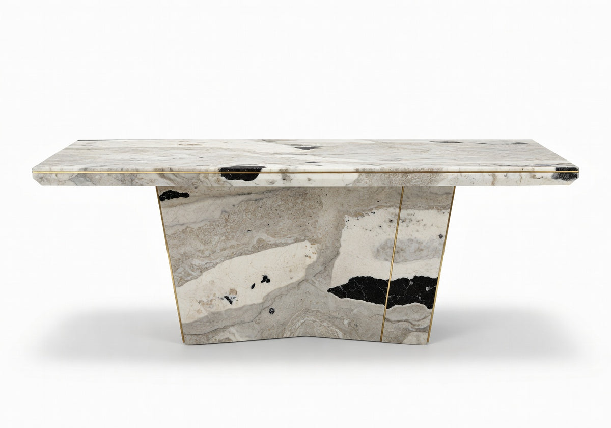Caldera Outdoor Stone Dining Table