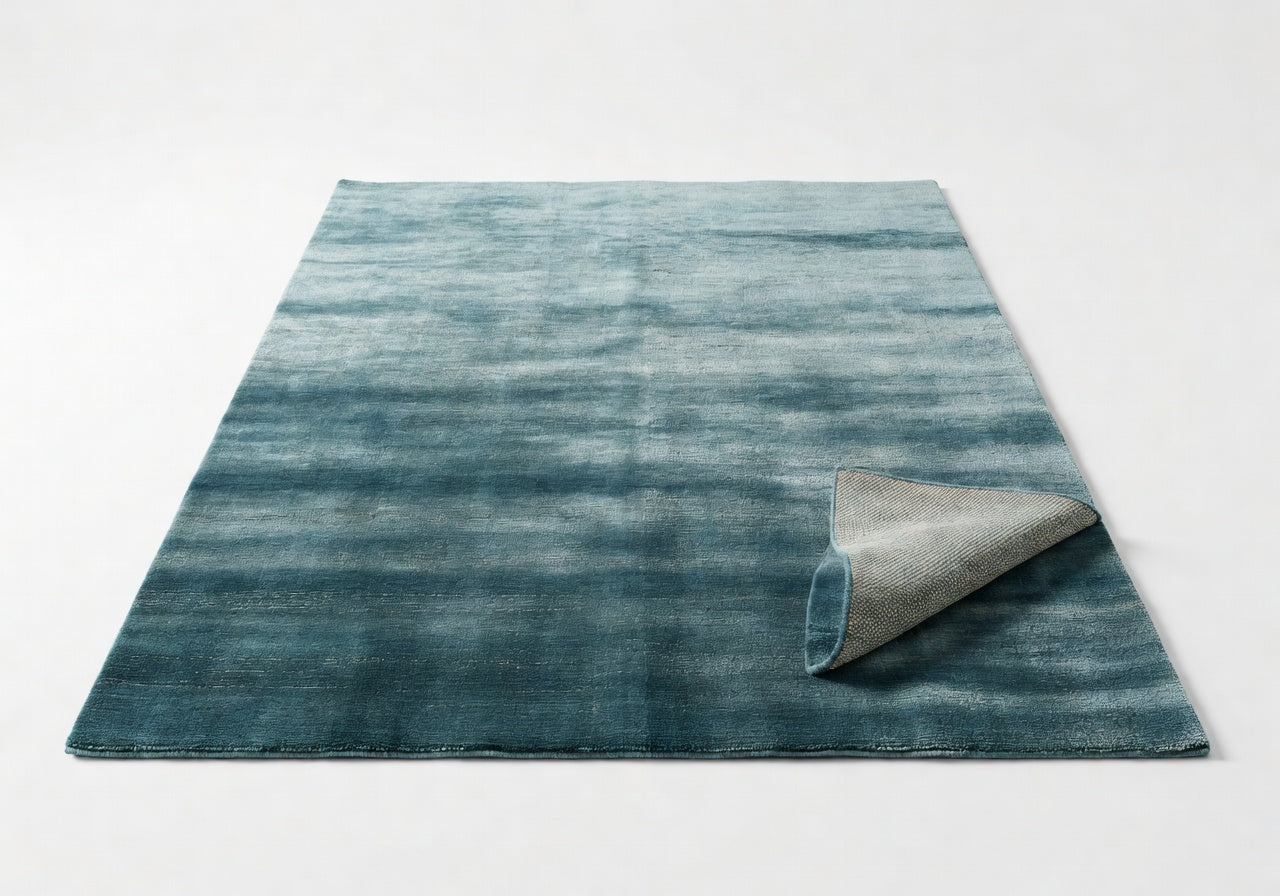 Corven Teal Linear Rug