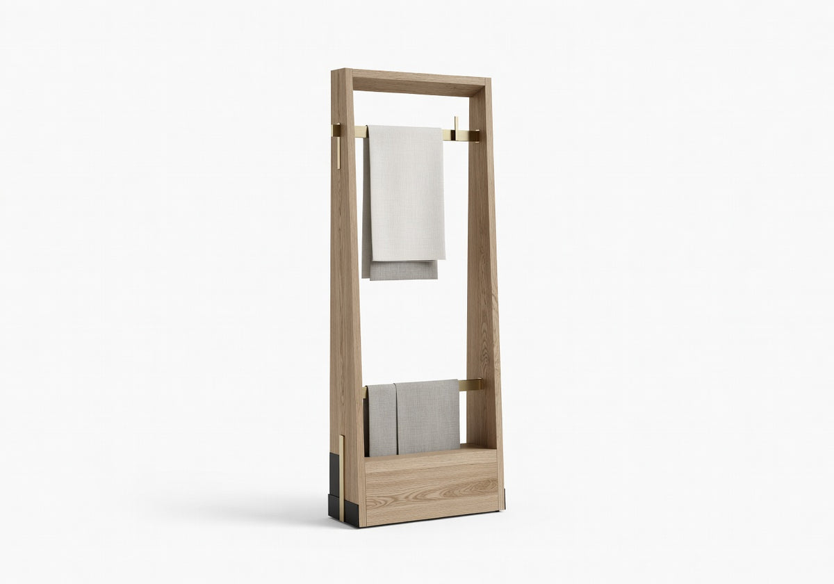 Drift Oak Stand Coat Rack