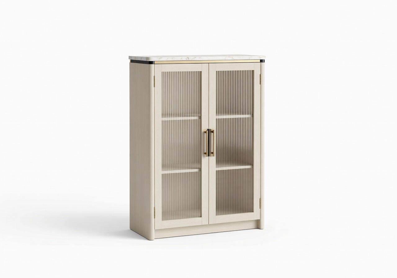 Elaris Ribbed Cabinet Bathroom Storage