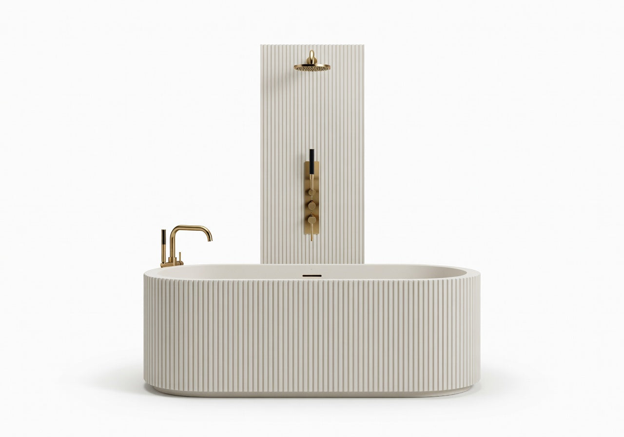 Elaris Ribbed Retreat Shower System