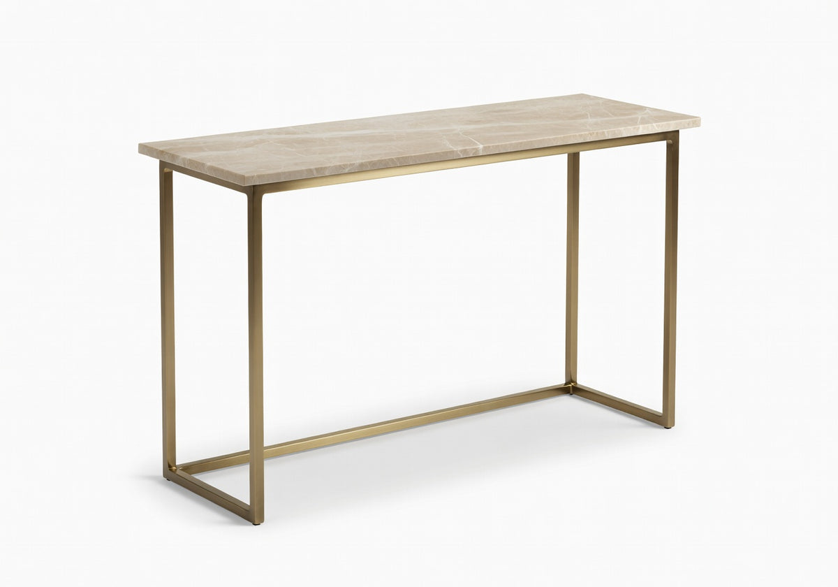 Eldra Brass Frame Console Table