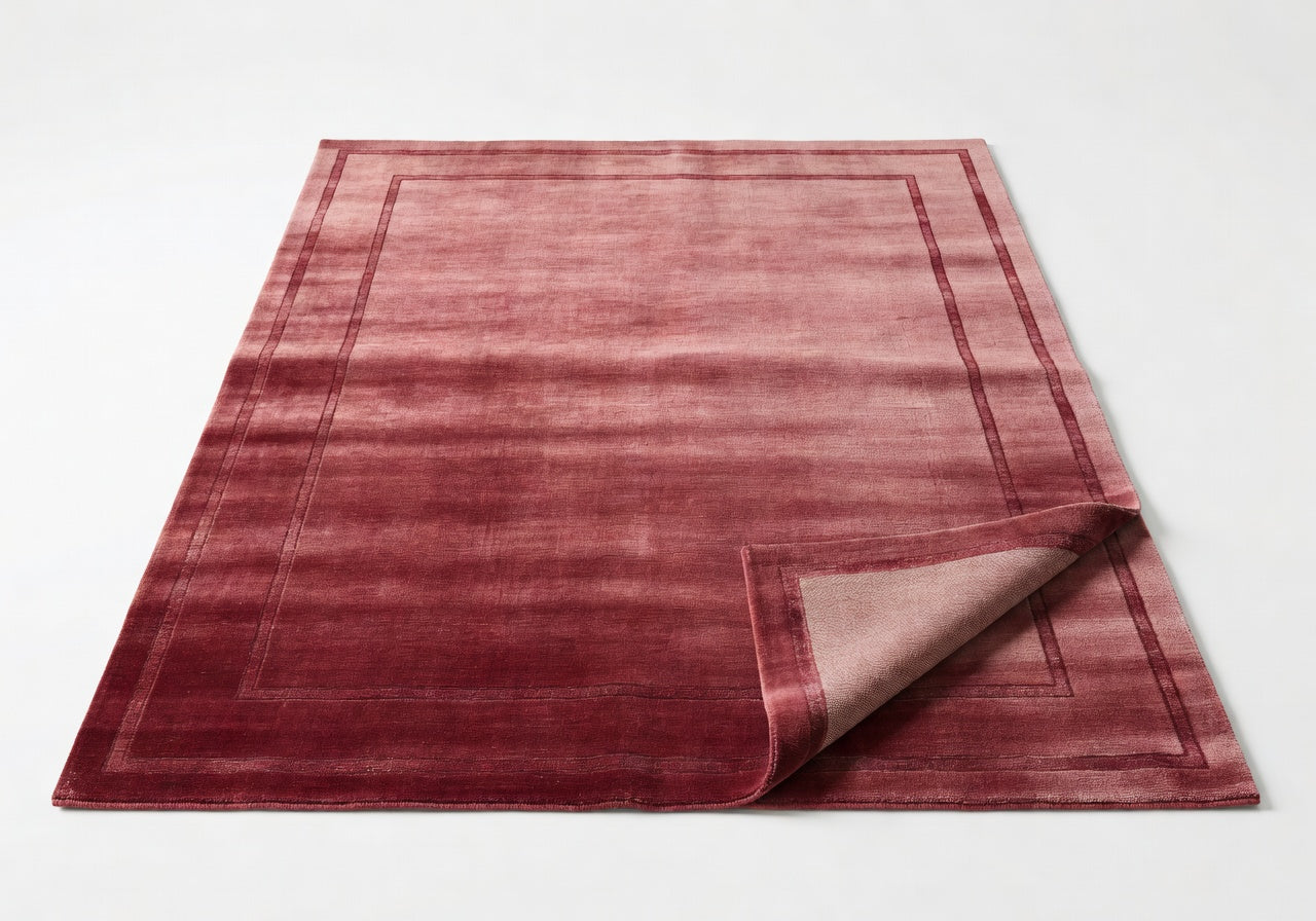 Elowen Garnet Border Rug