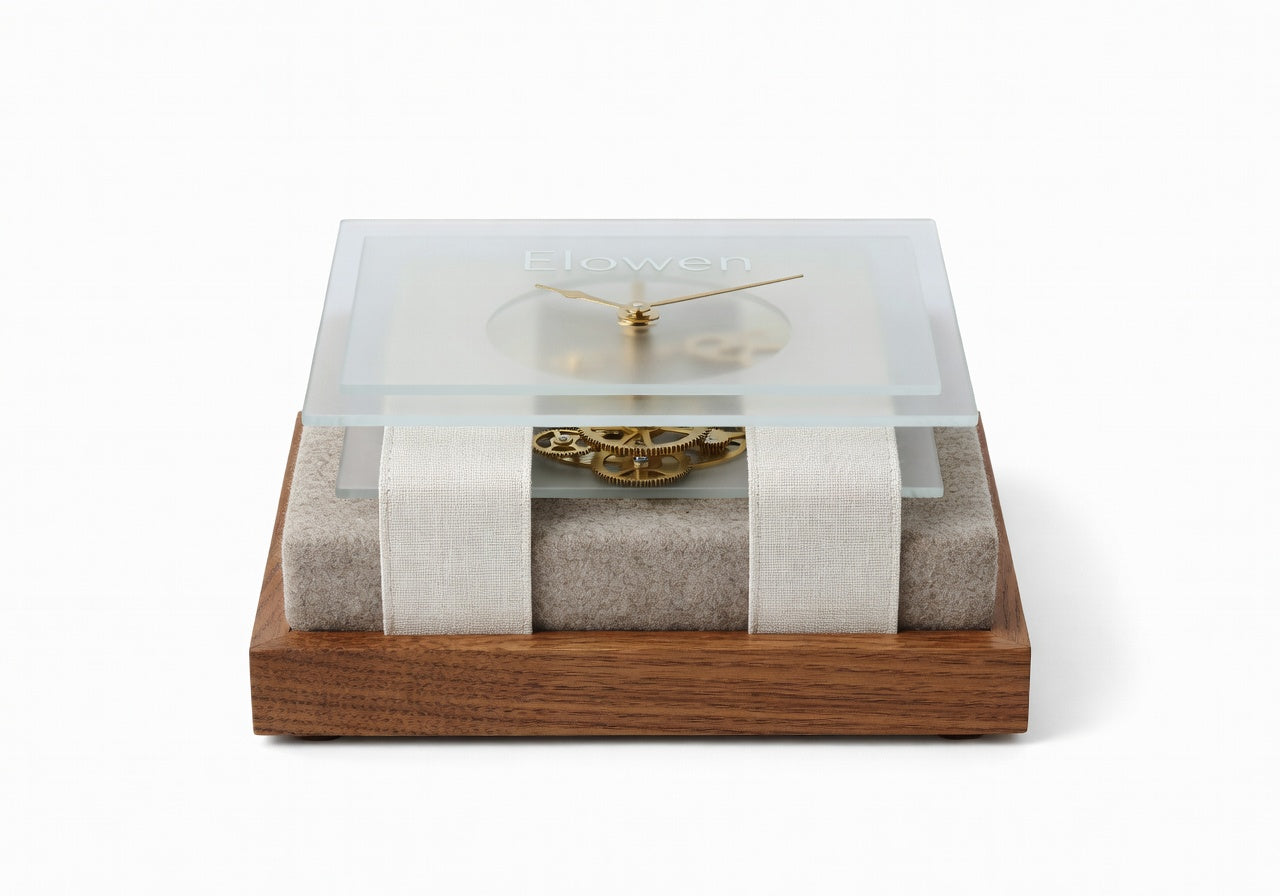 Elowen Glass Layer Clock Wall Clock