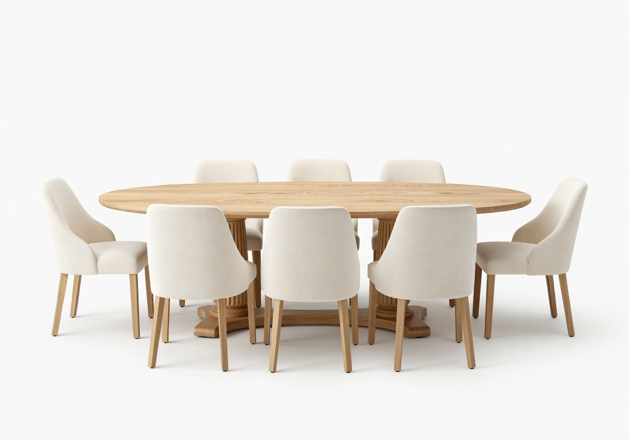 Elowen Oval Dining Table and 8 Chair