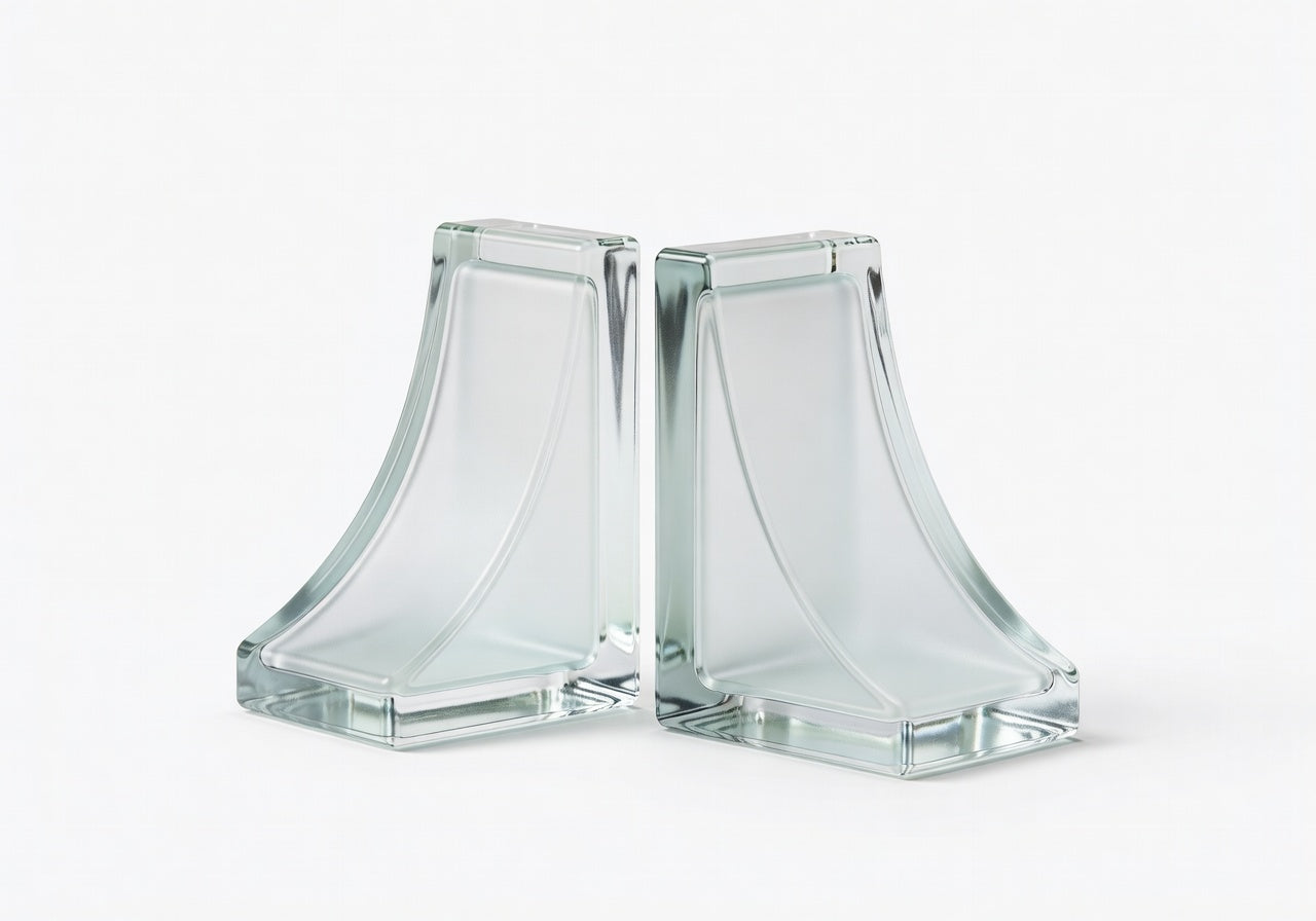 Liora Glass Block Bookend