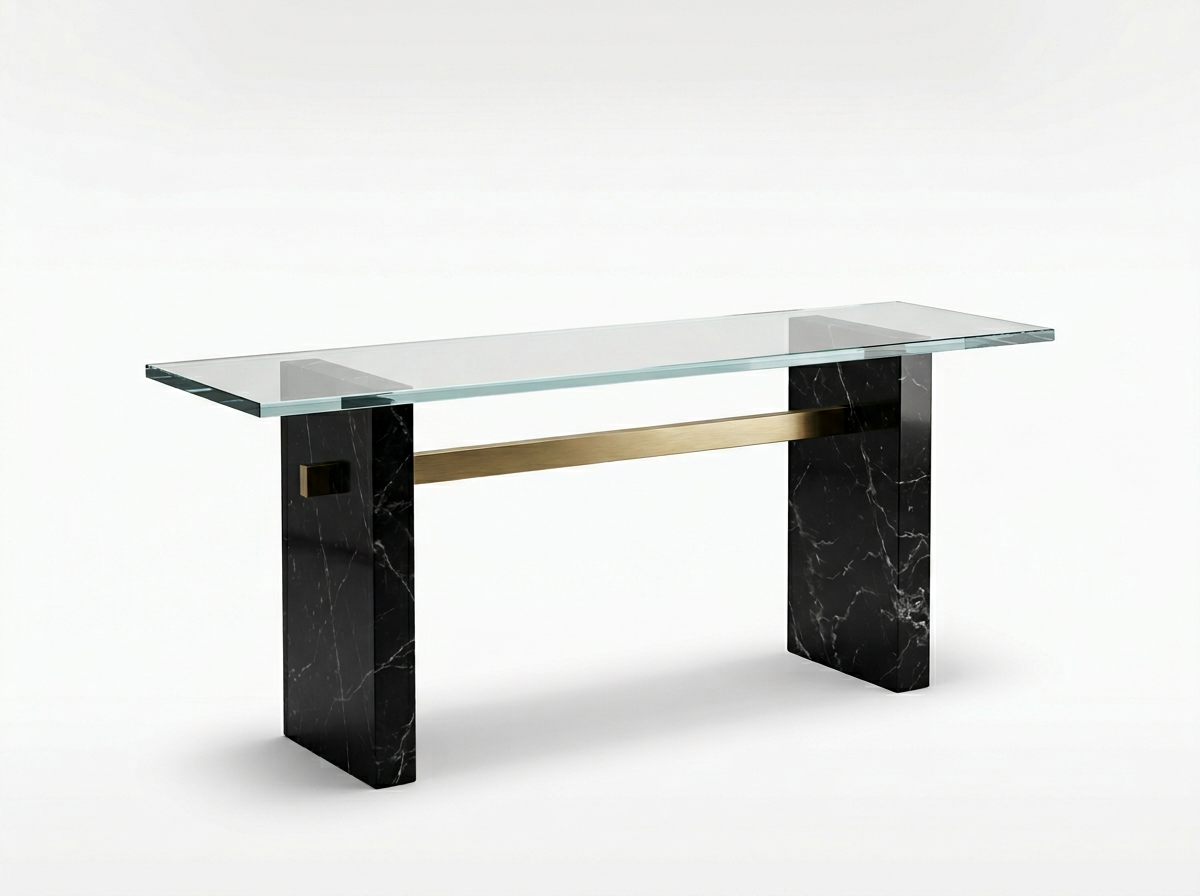 Liora Glass Console Table