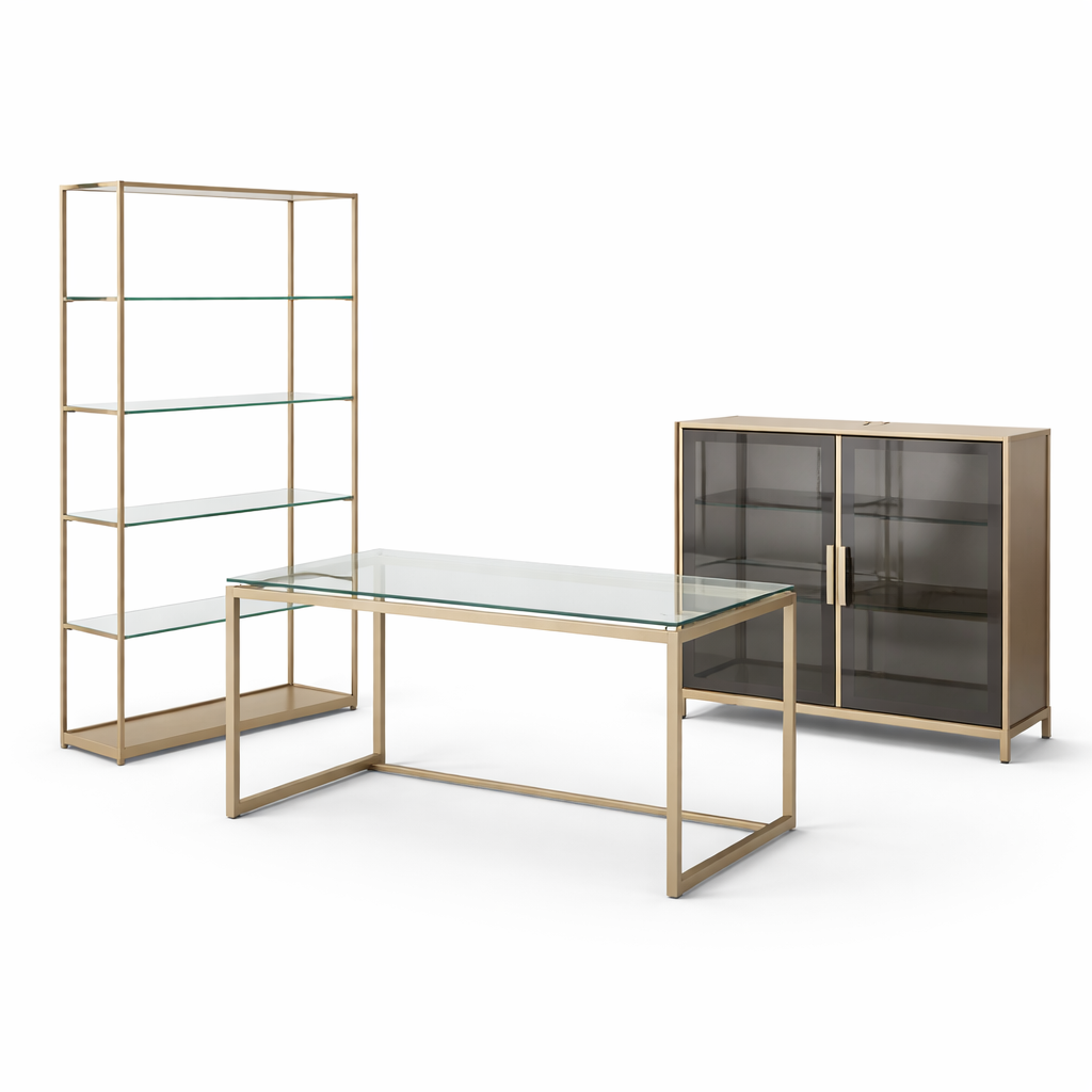 Liora Glass Suite Office Set