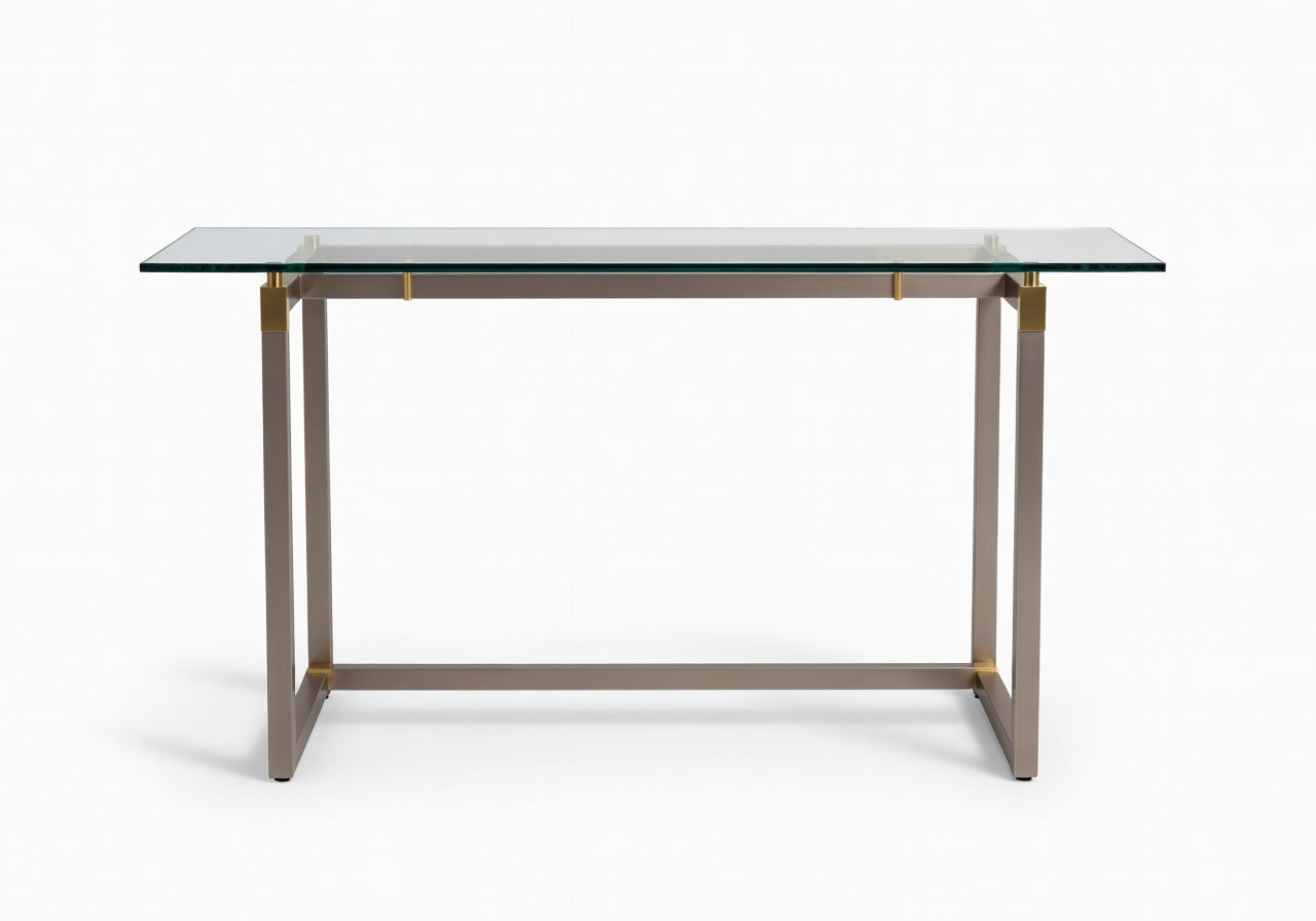Luma Glass Outdoor Console Table