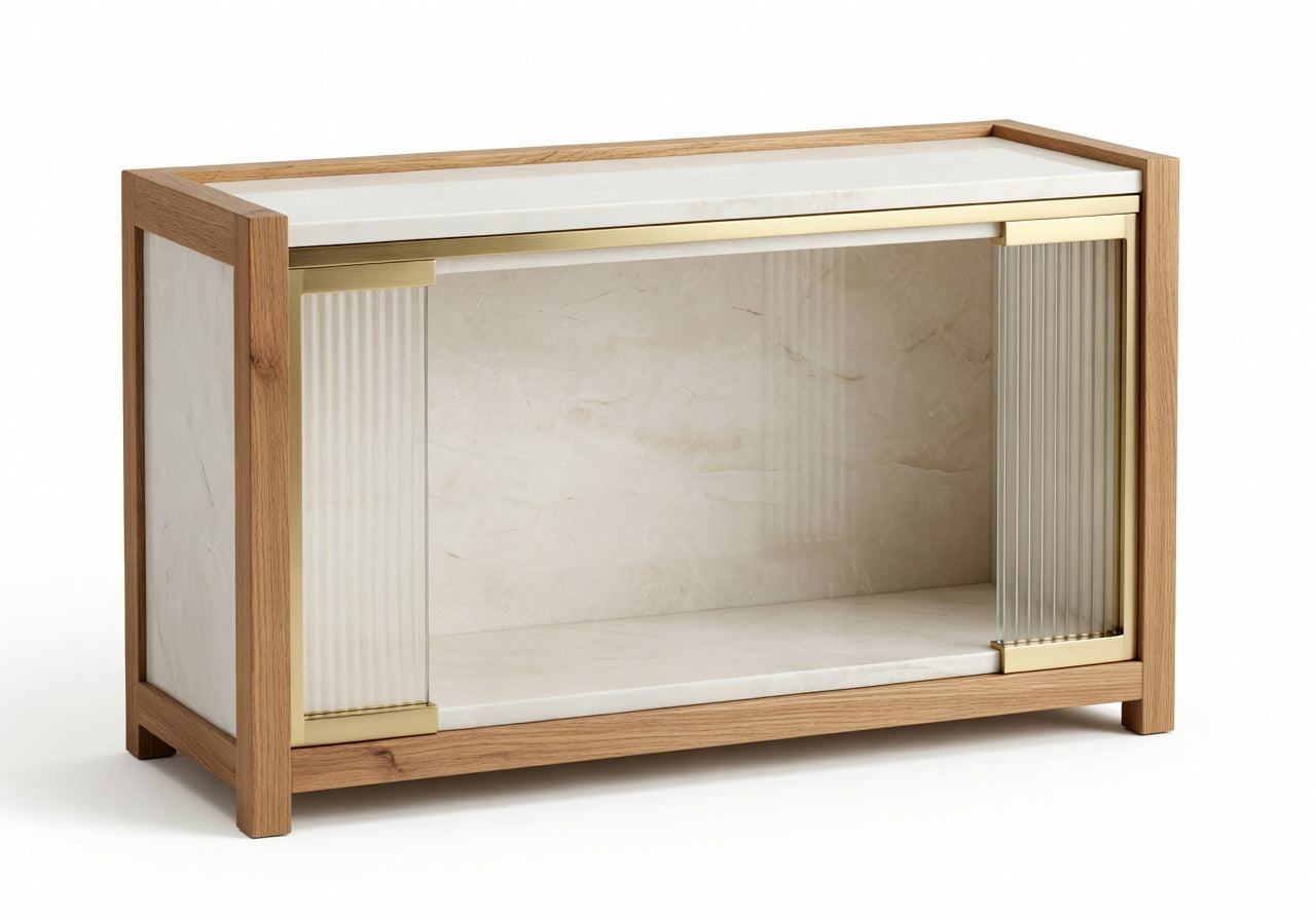 Merrow Marble Niche Bathroom Shelf and Storage