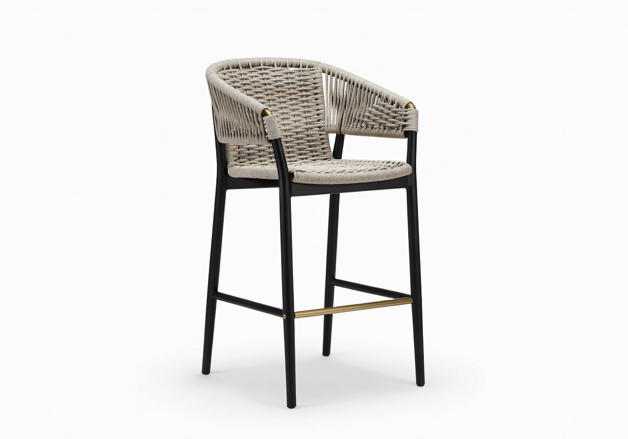 Obsidian Outdoor Frame Bar Stool