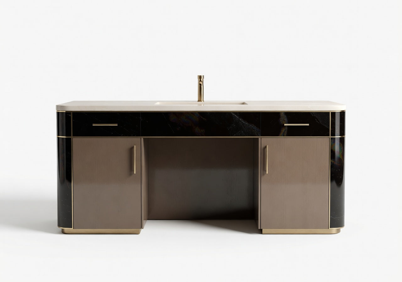 Obsidian Panel Vanity