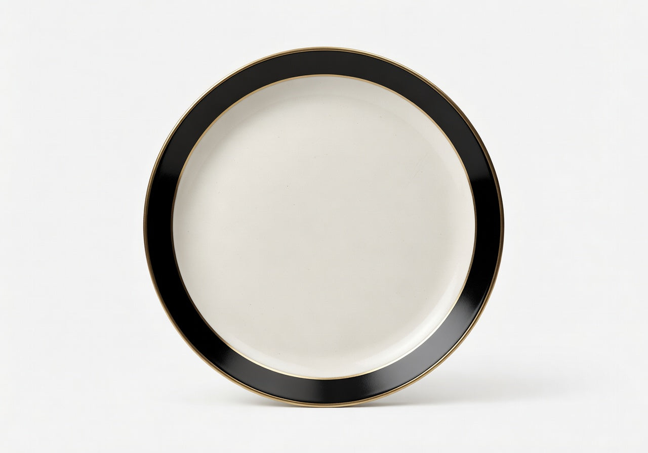 Obsidian Rim Plate Decorative Plate