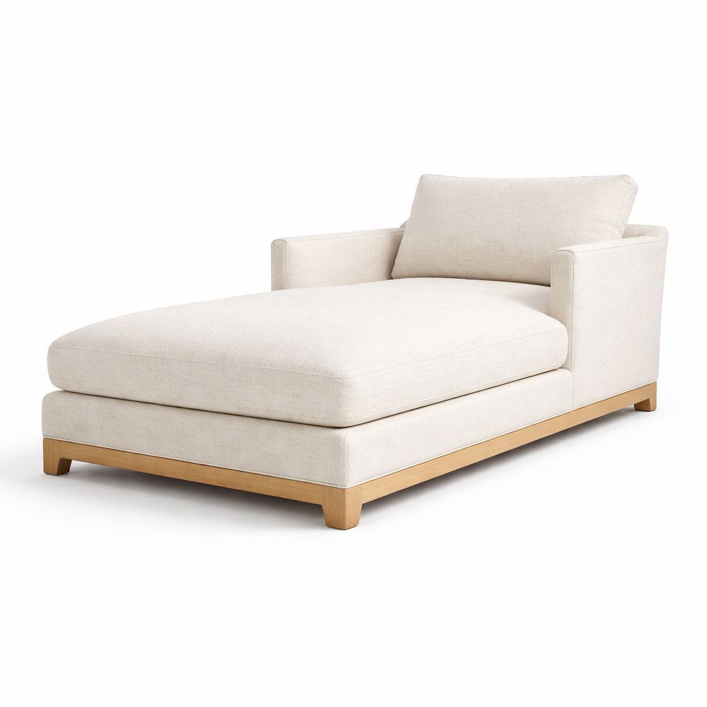 Solenne Linen Chaise