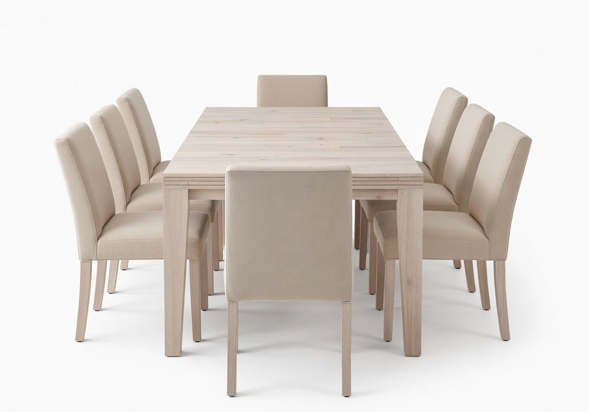 Sorelle Layered Dining Table and 8 Chair