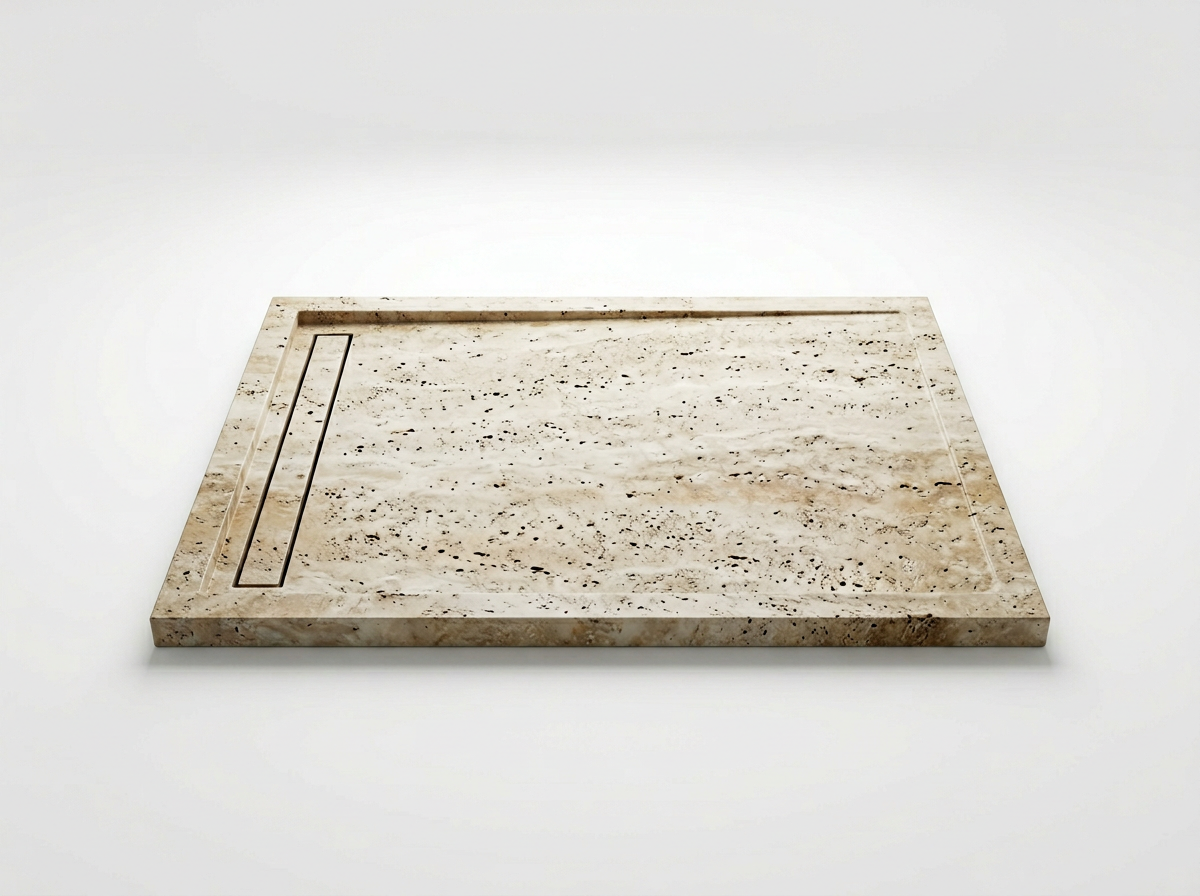Sorren Stone Shower Bases and Wall