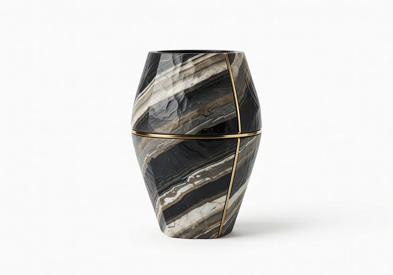 Strata Slate Vessel Home Accent Vase