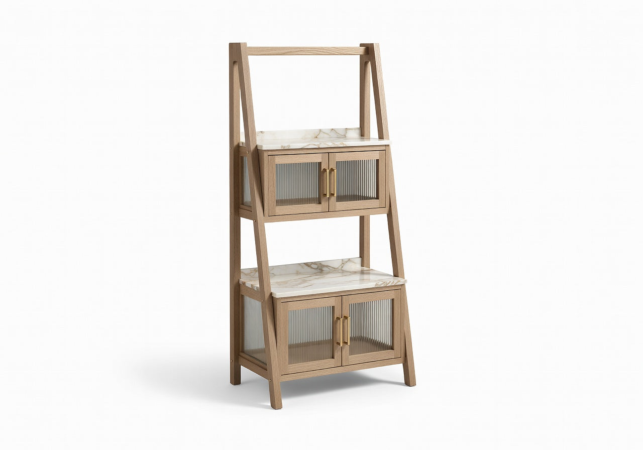 Tervane Ladder Shelf Bathroom Shelf and Storage