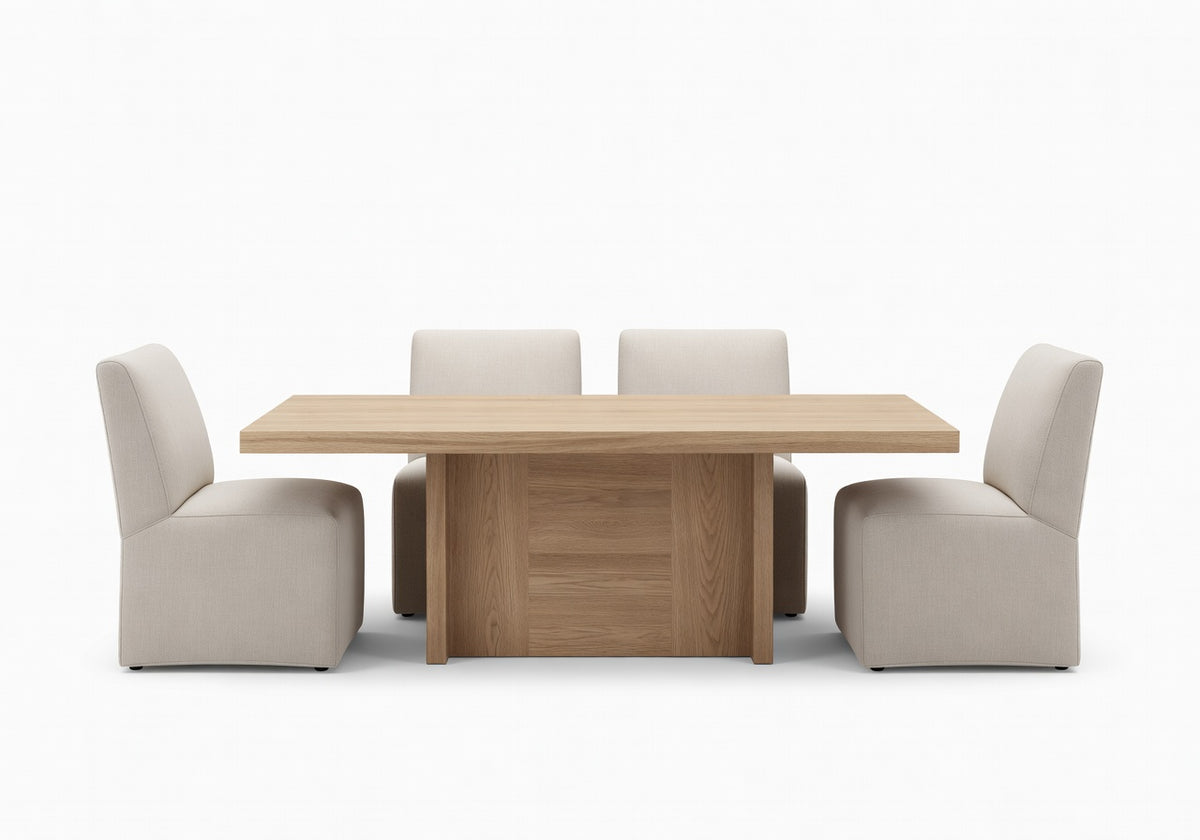 Valenne Low Dining Table and 8 Chair