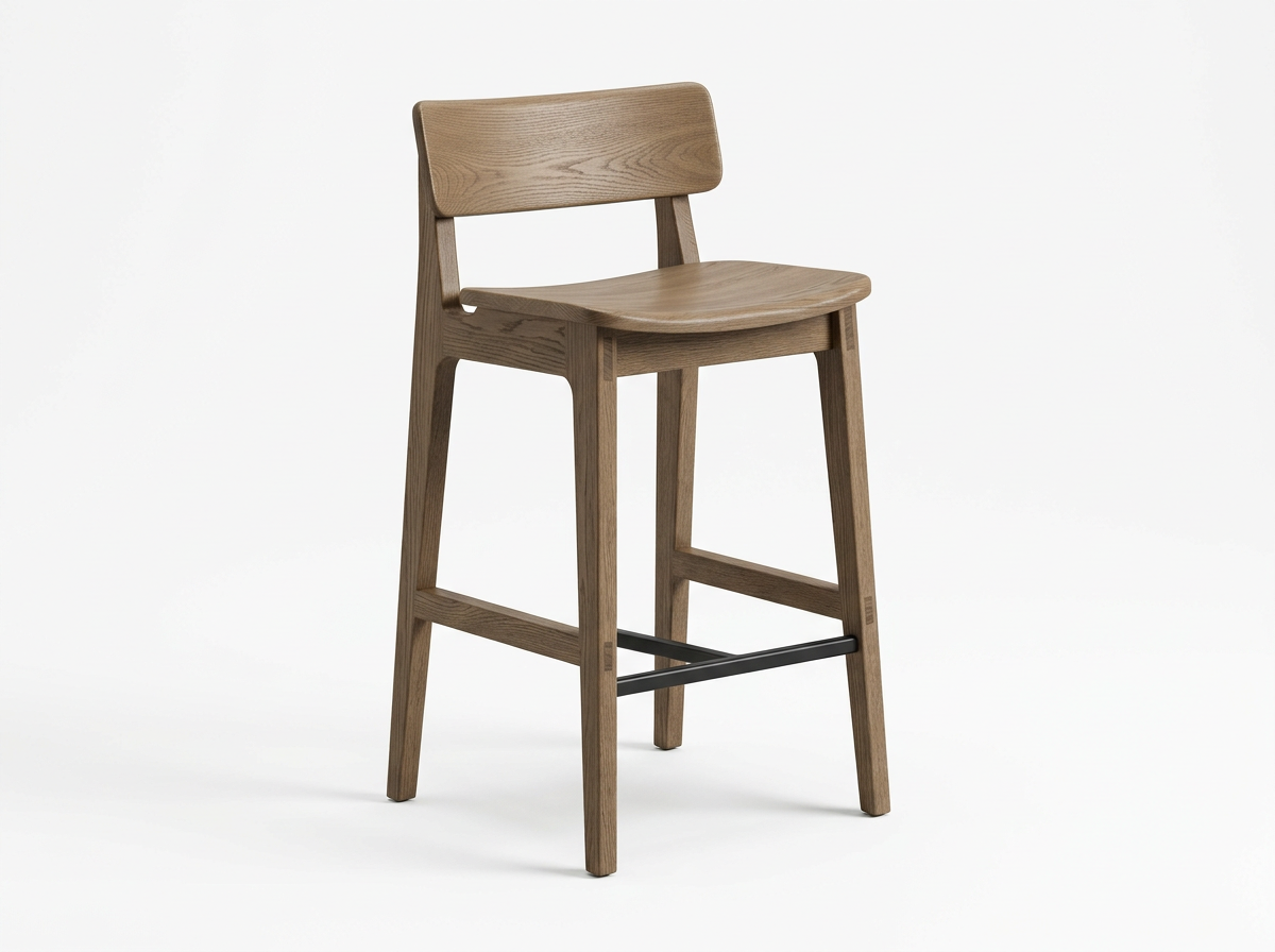 Verdan Oak Stool