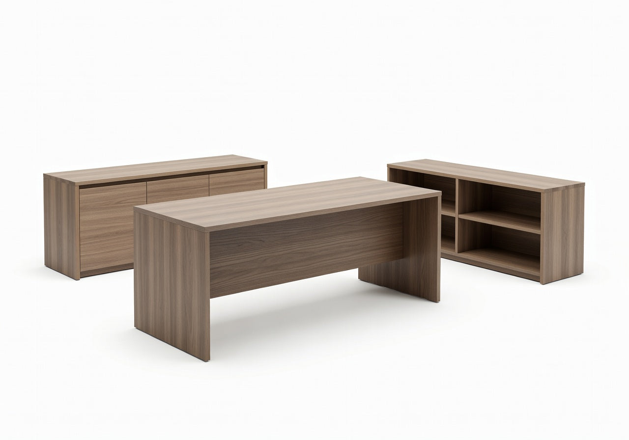 Verdan Oak Suite Office Set