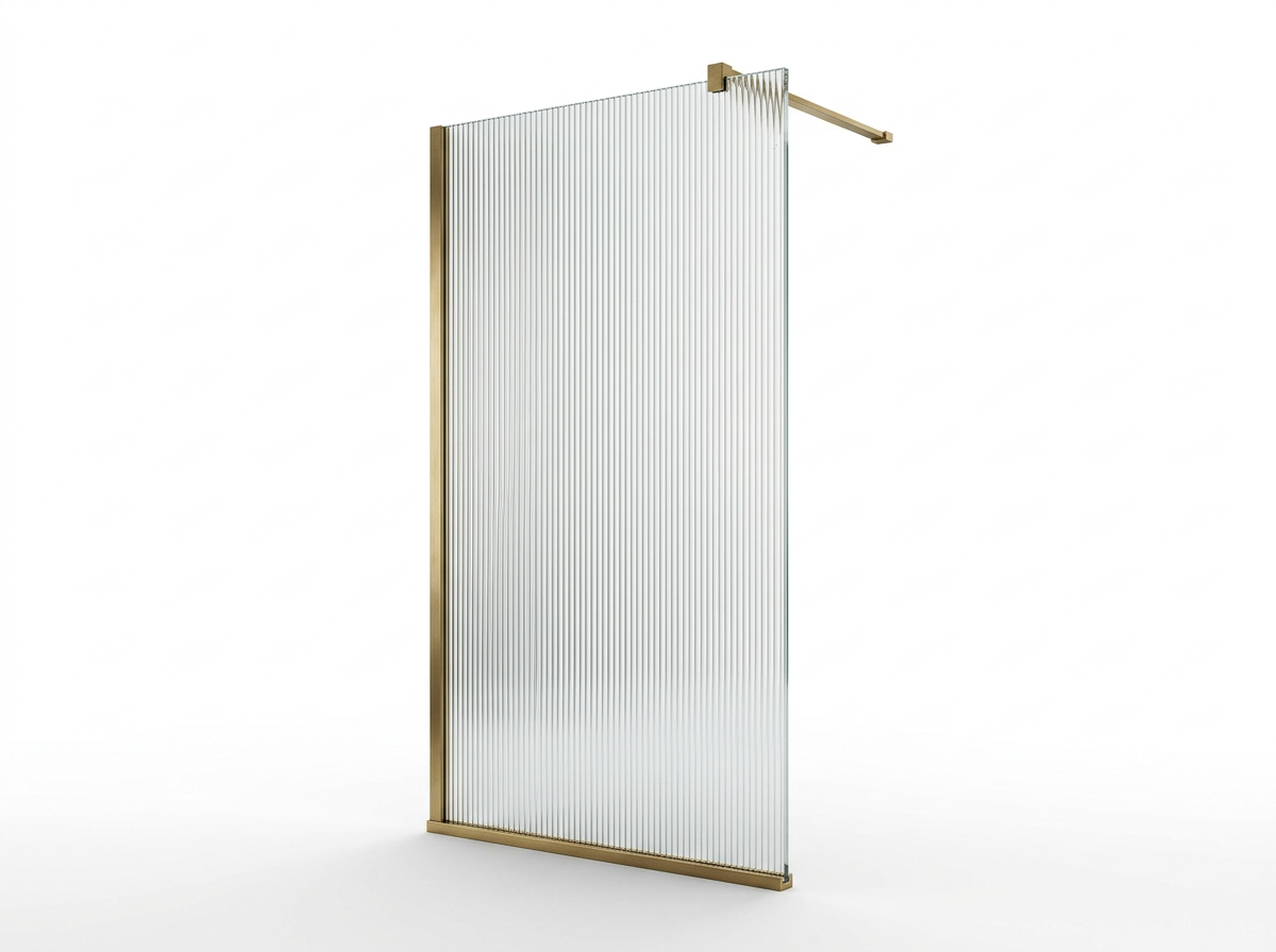 Virel Fluted Panel Shower Door