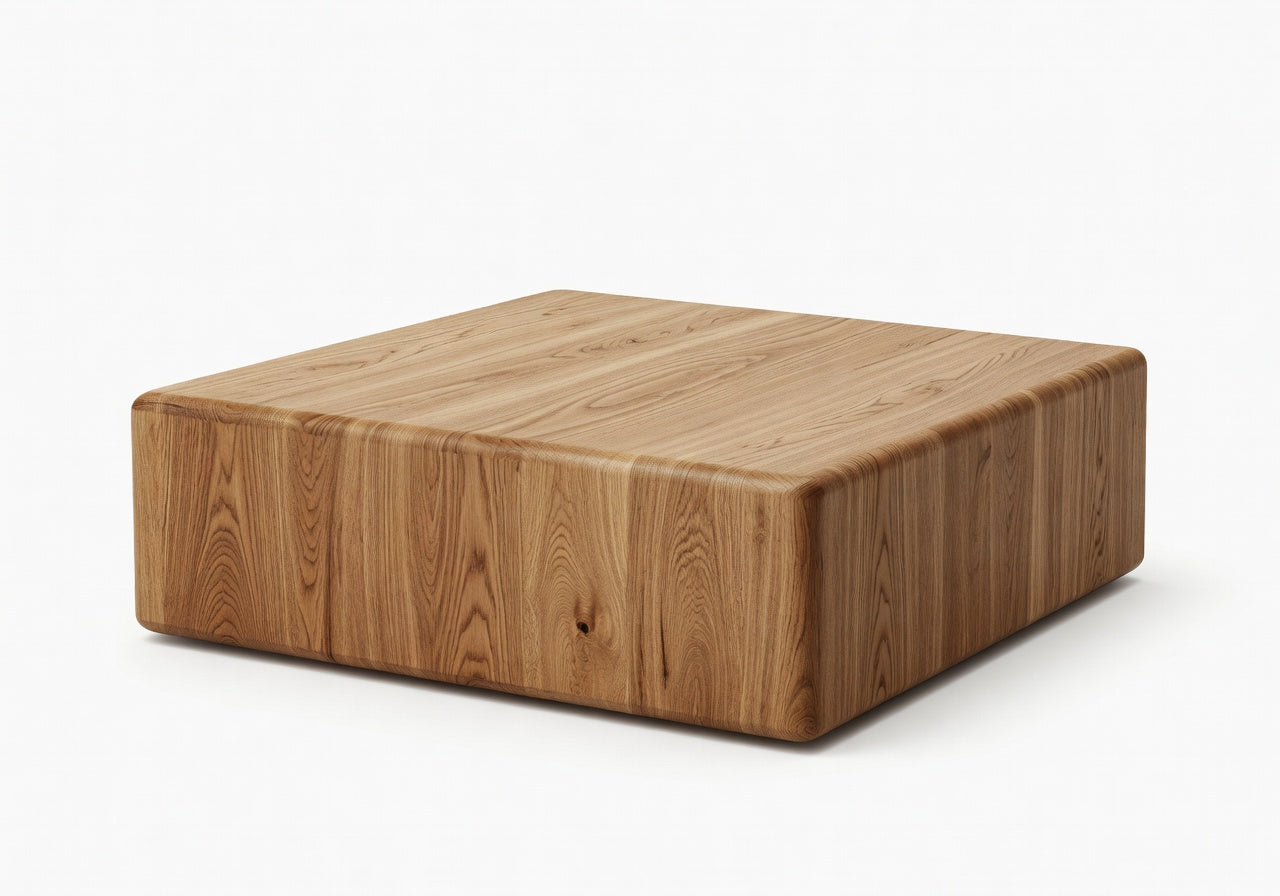 Virelle Natural Wood Block Coffee Table