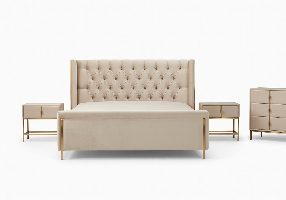Virelle Brass Bedroom Set