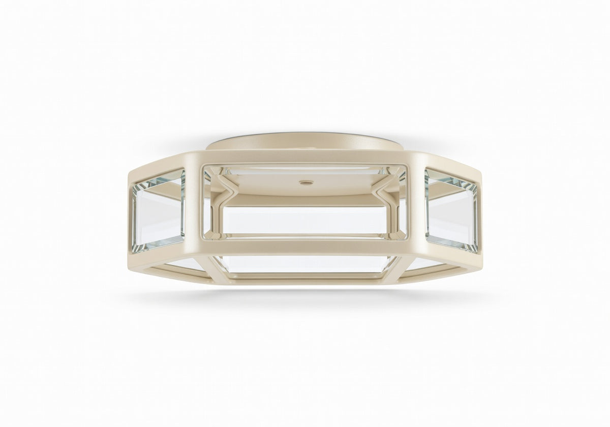 Virelle Lantern Flush Outdoor Ceiling Light
