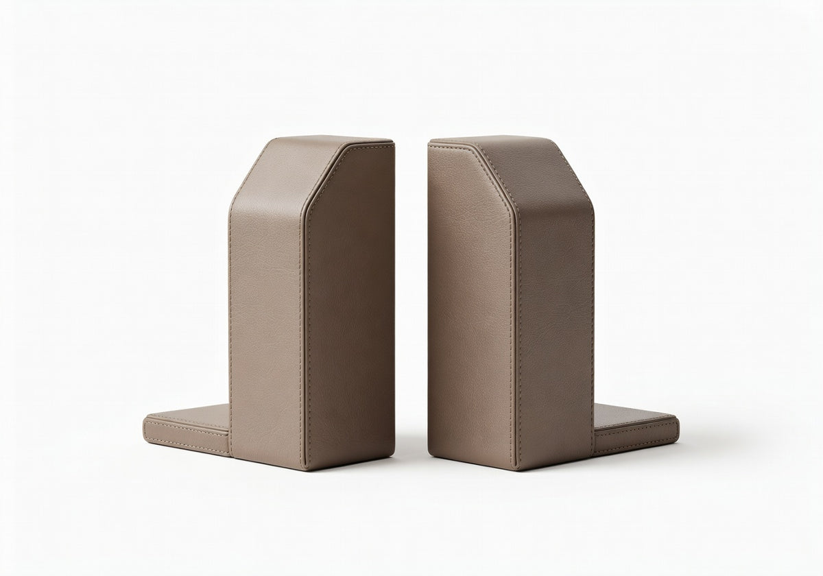 Virelle Leather Block Bookend
