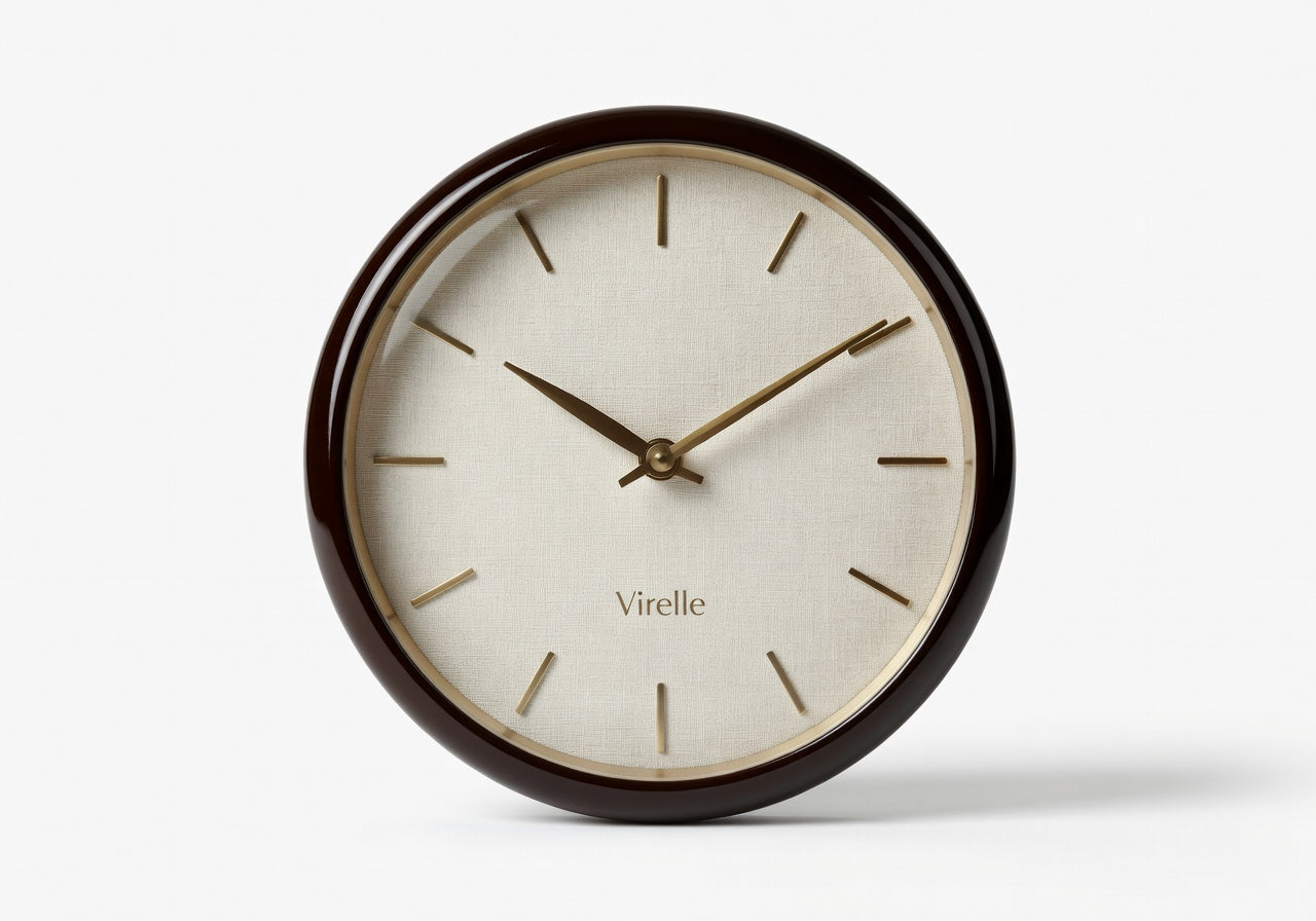 Virelle Linen Face Clock Wall Clock