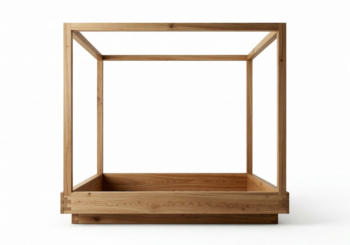 Arlowe Natural King Frame Canopy Bed