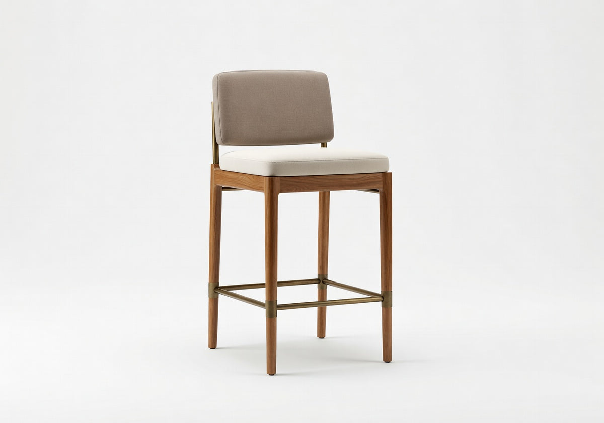 Aurelian Outdoor Teak Counter Stool