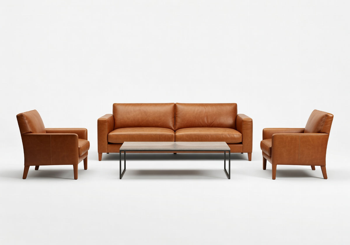 Bellmont Leather Living Set