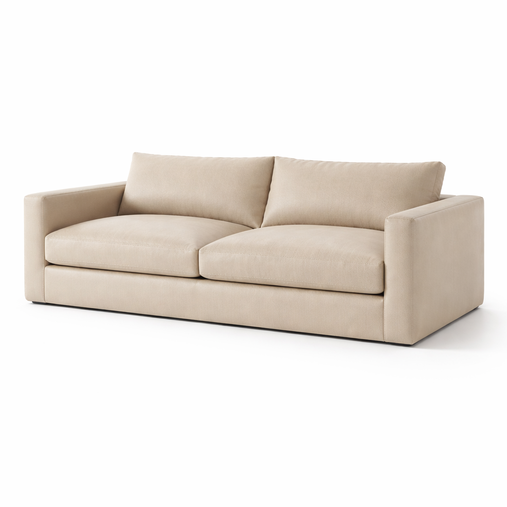 Calais Leather Loveseat