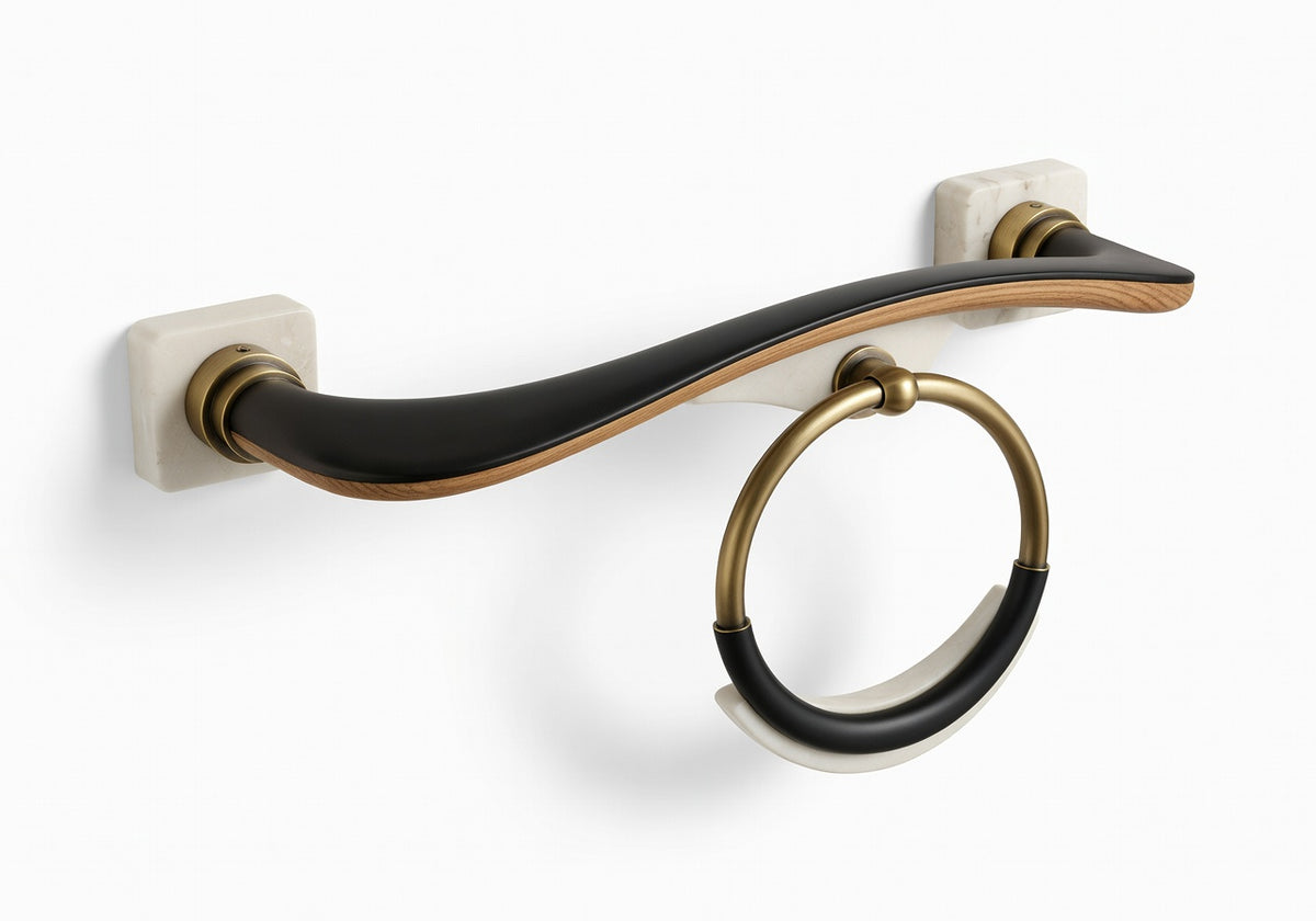 Calder Halo Bathroom Hardware Set