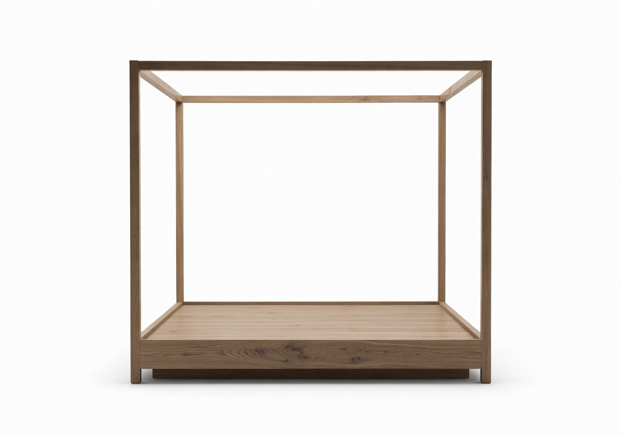 Caldera Natural King Linear Canopy Bed
