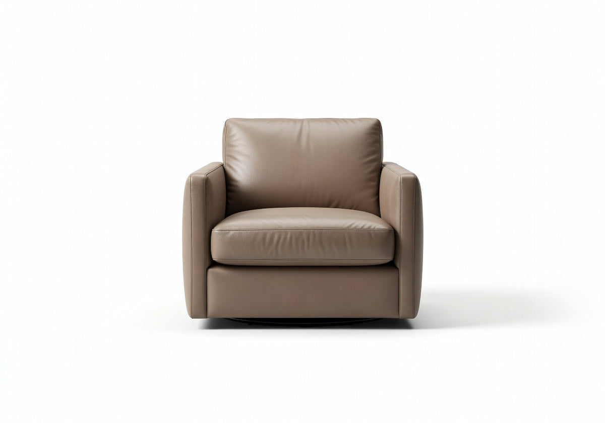 Caldera Leather Linear Swivel Chair