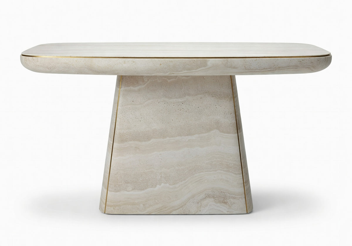 Caldera Outdoor Stone Bar Table