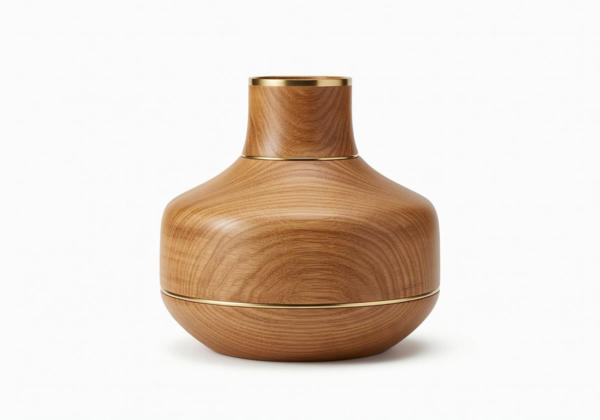 Drift Oak Vessel Home Accent Vase