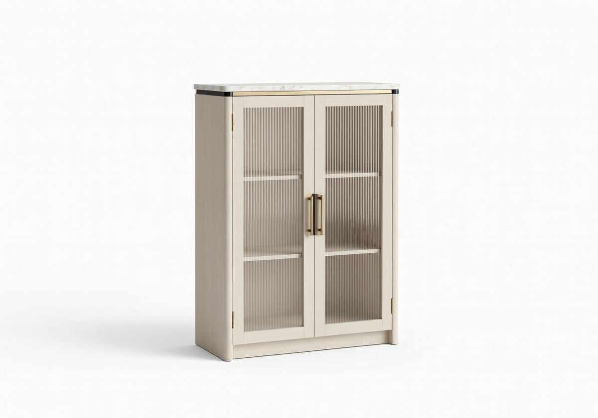 Elaris Ribbed Cabinet Bathroom Storage