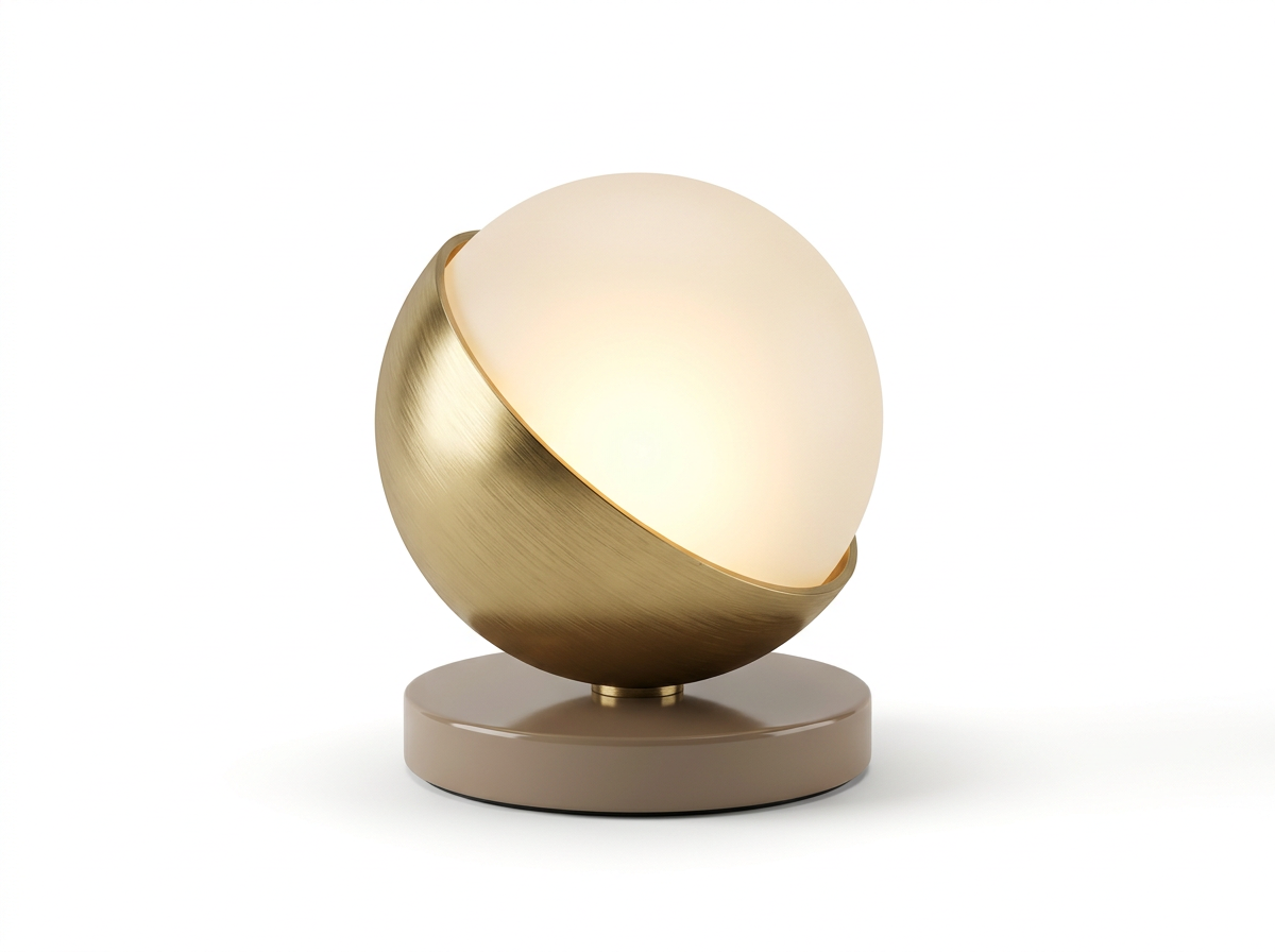 Elio Brass Sphere Desk Lamp