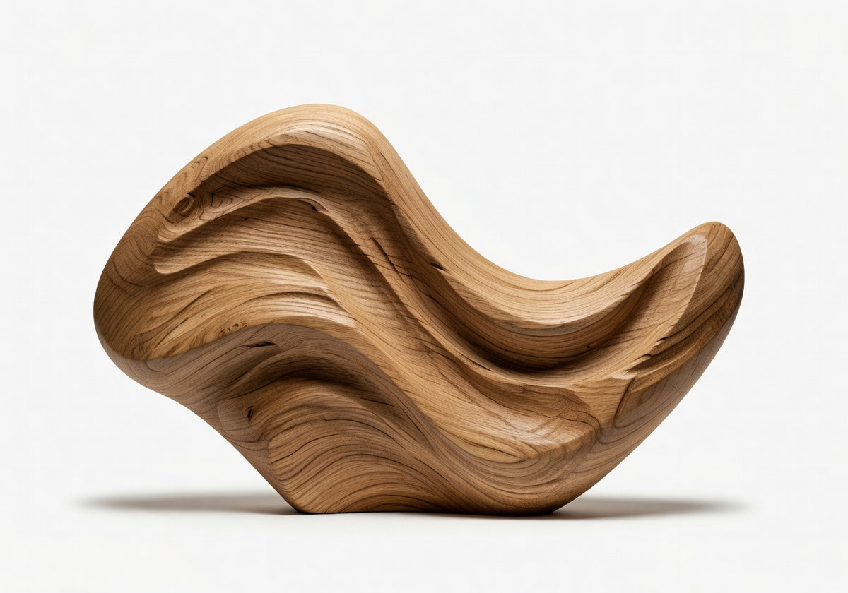 Elowen Curved Wood Art